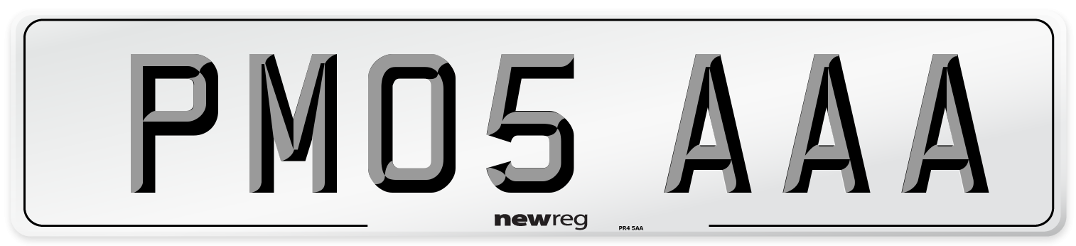 PM05 AAA Number Plate from New Reg